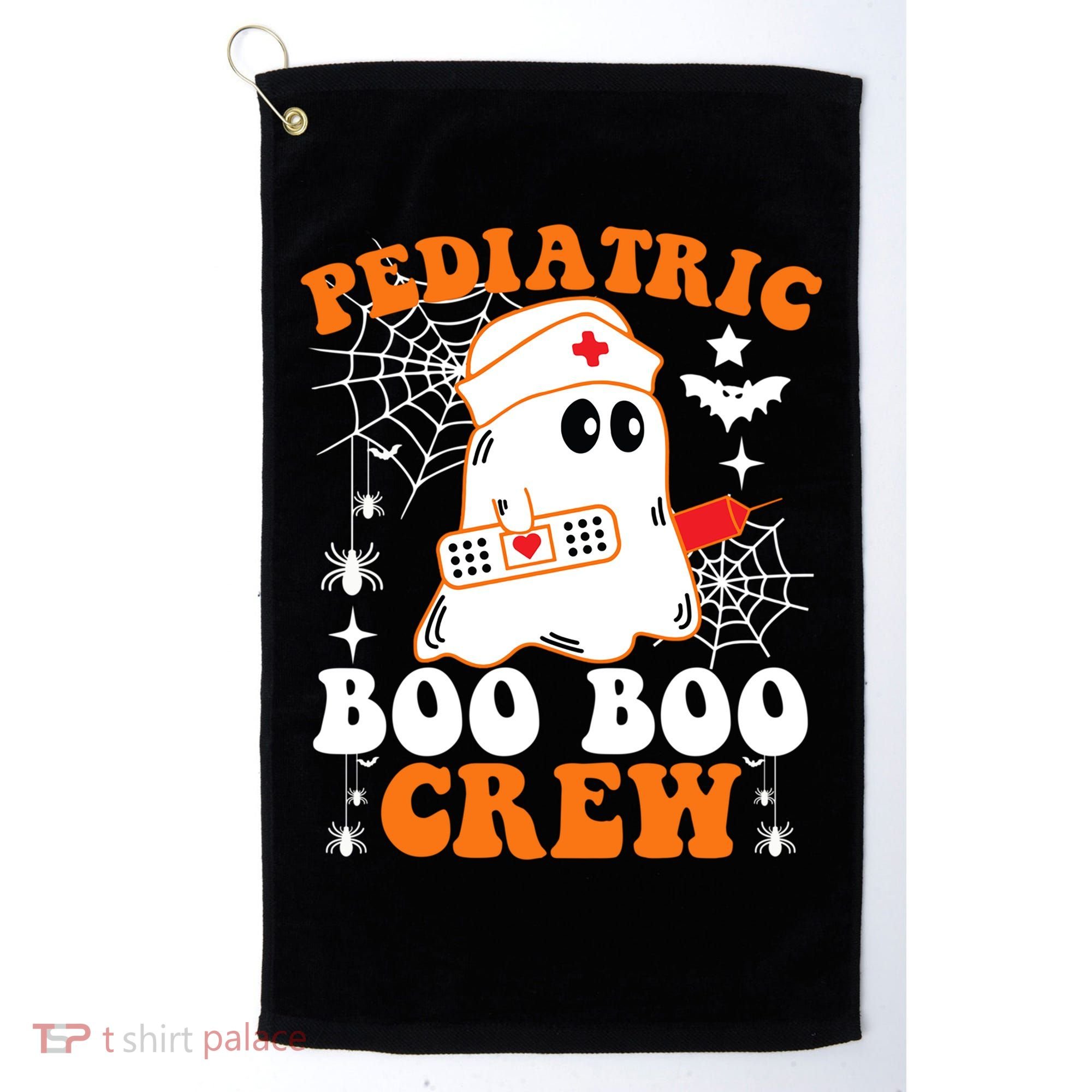 Pediatric Boo Boo Crew Great Gift Funny Nurse Ghost Halloween Gift Golf Towel