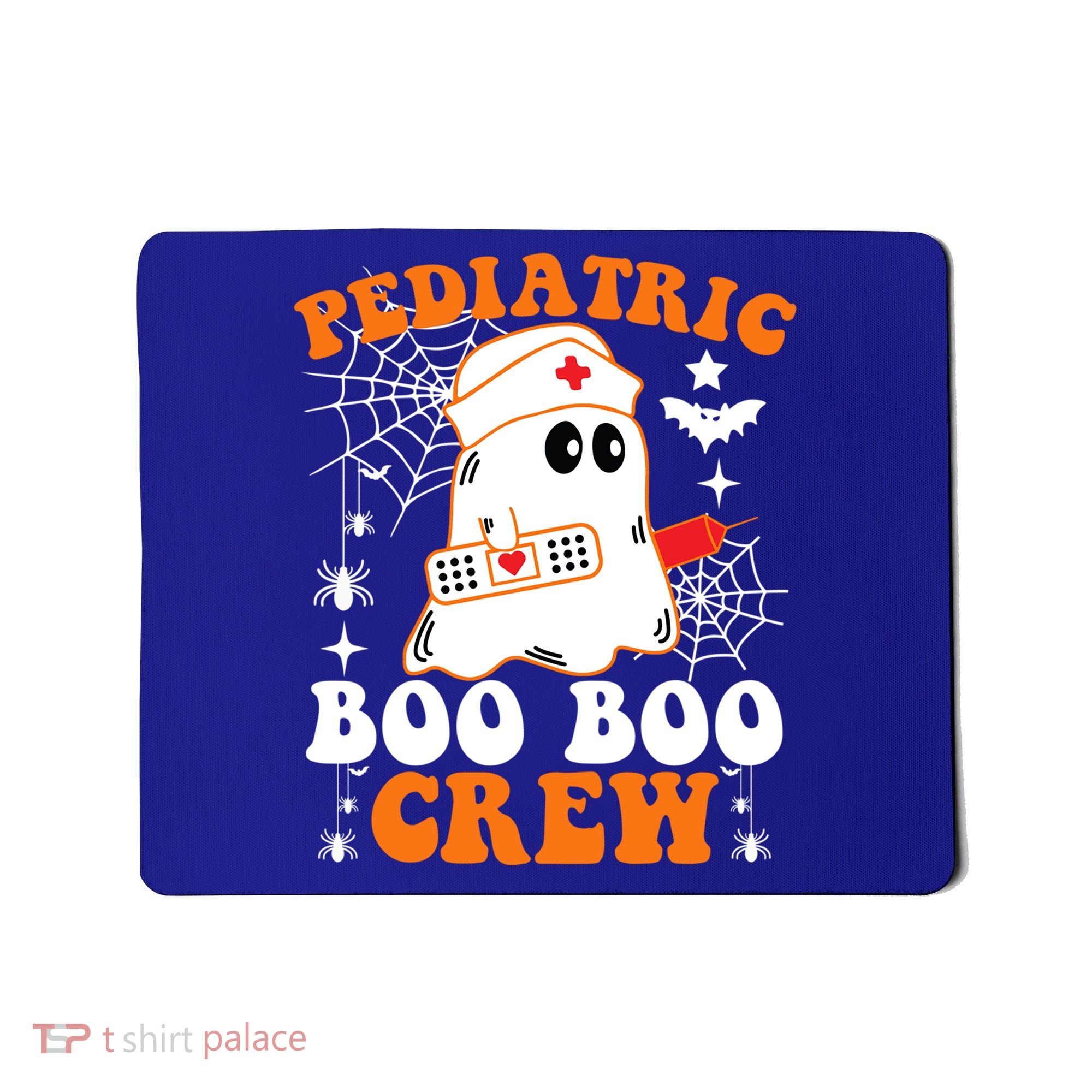 Pediatric Boo Boo Crew Great Gift Funny Nurse Ghost Halloween Gift Mousepad