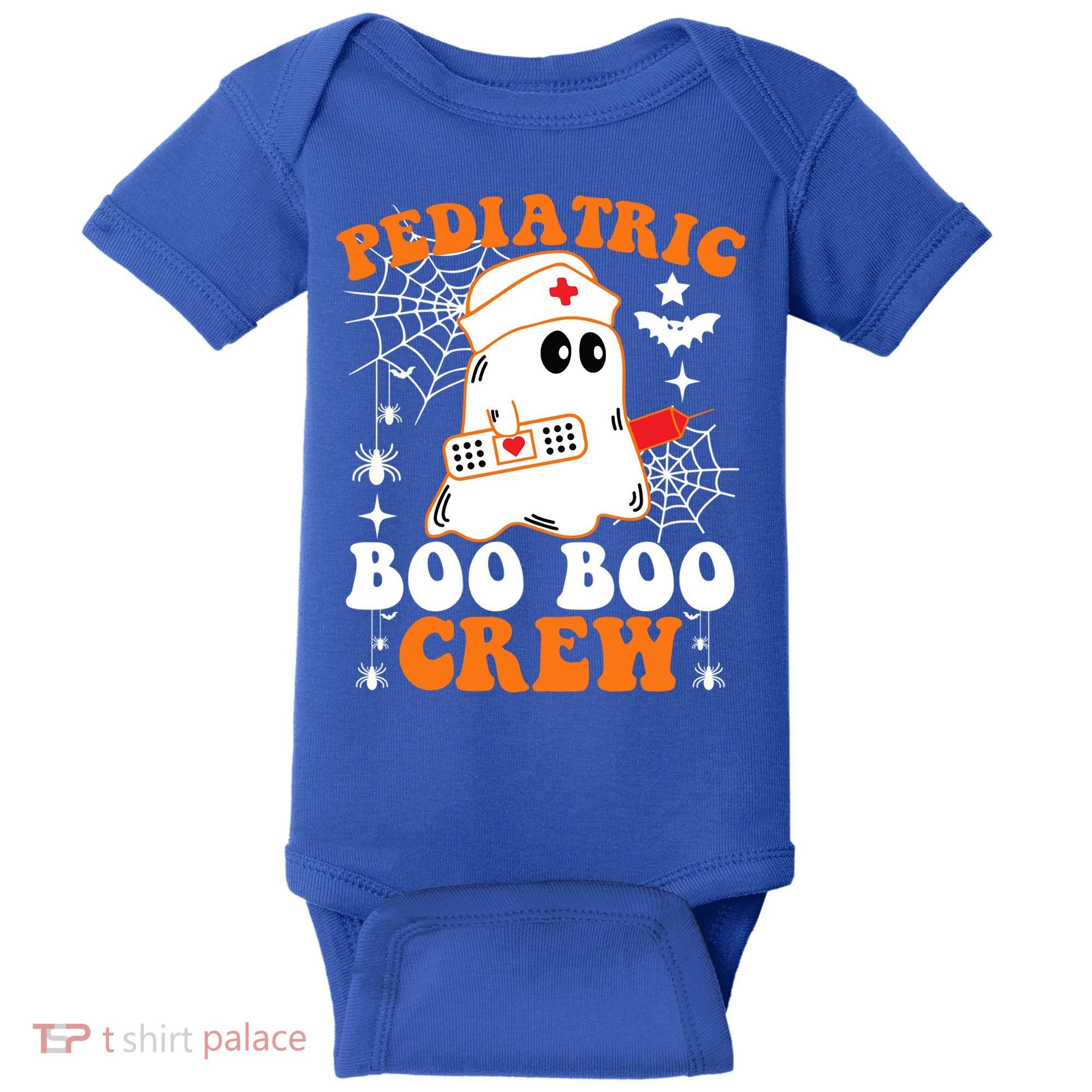 Pediatric Boo Boo Crew Great Gift Funny Nurse Ghost Halloween Gift Baby Bodysuit