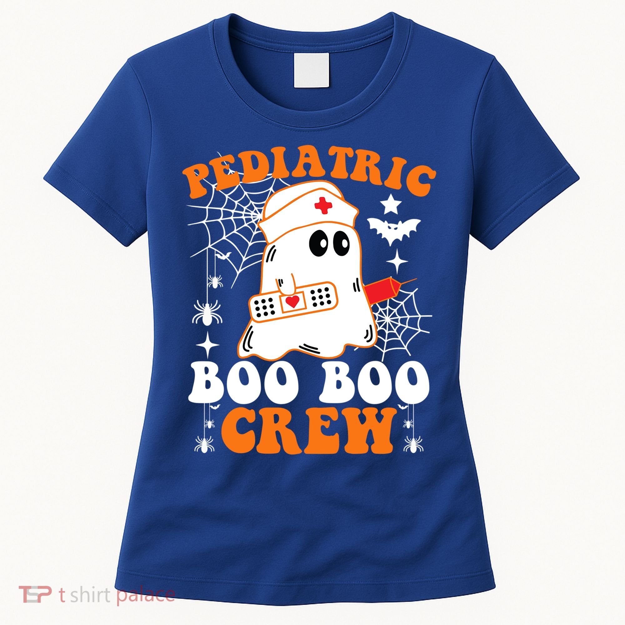 Pediatric Boo Boo Crew Great Gift Funny Nurse Ghost Halloween Gift Women's T-Shirt