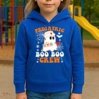 Pediatric Boo Boo Crew Great Gift Funny Nurse Ghost Halloween Gift Kids Hoodie thumb 3