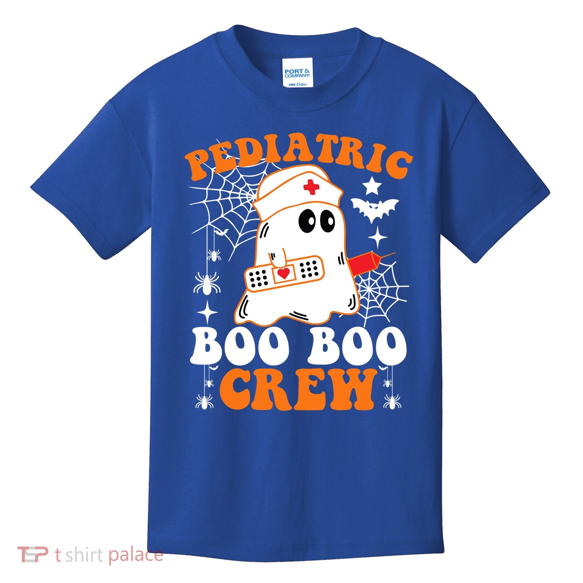 Pediatric Boo Boo Crew Great Gift Funny Nurse Ghost Halloween Gift Kids T-Shirt