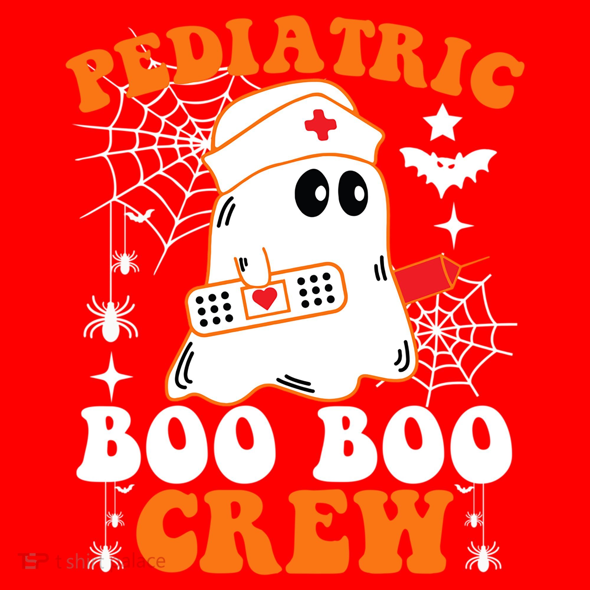 Pediatric Boo Boo Crew Great Gift Funny Nurse Ghost Halloween Gift Santa Hat
