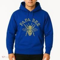 Papa Bee Beekeeper Funny FatherS Day Bee Lover Gift Hoodie thumb 2