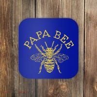 Papa Bee Beekeeper Funny FatherS Day Bee Lover Gift Coaster thumb 0