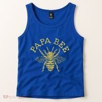 Papa Bee Beekeeper Funny FatherS Day Bee Lover Gift Tank Top thumb 2