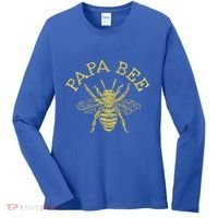Papa Bee Beekeeper Funny FatherS Day Bee Lover Gift Women's Long Sleeve Shirt thumb 0