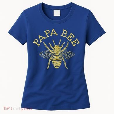 Papa Bee Beekeeper Funny FatherS Day Bee Lover Gift Women's T-Shirt