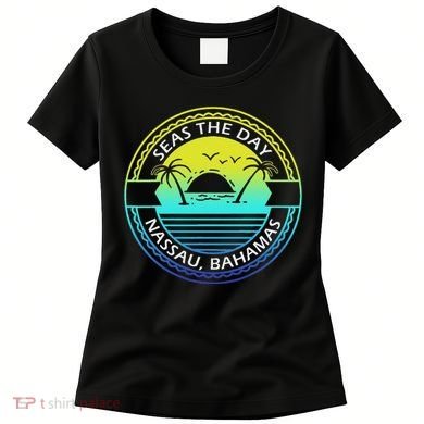 Proud Bahamas Bahamians Flag Gift Design Idea Nassau Design Women's T-Shirt