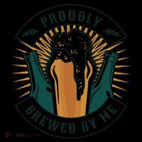 Proudly Brewed By Me Beer USA-Made Doggie Bandana thumb 2