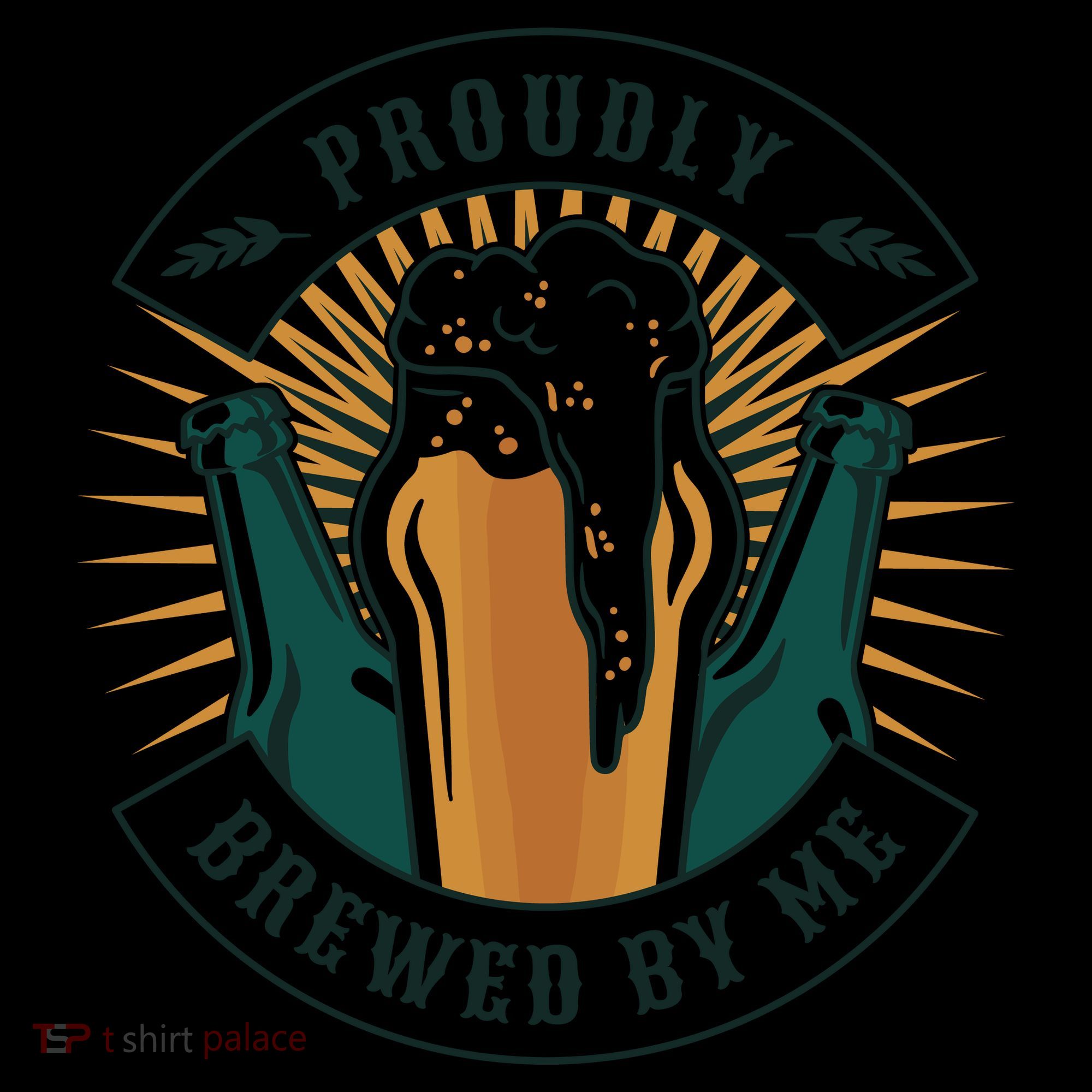 Proudly Brewed By Me Beer USA-Made Doggie Bandana