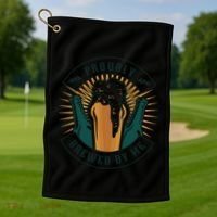 Proudly Brewed By Me Beer Golf Towel thumb 1