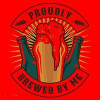 Proudly Brewed By Me Beer Santa Hat thumb 1