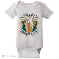 Proudly Brewed By Me Beer Baby Bodysuit thumb 0