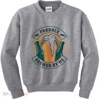 Proudly Brewed By Me Beer Kids Sweatshirt thumb 0