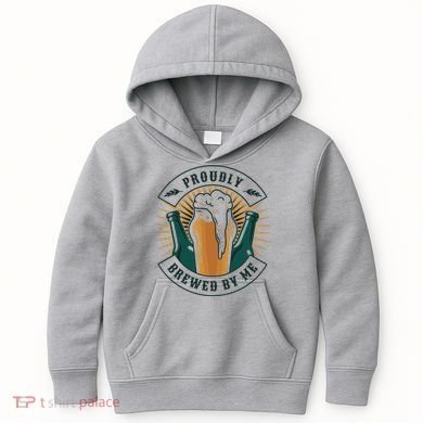 Proudly Brewed By Me Beer Kids Hoodie