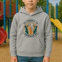 Proudly Brewed By Me Beer Kids Hoodie thumb 2