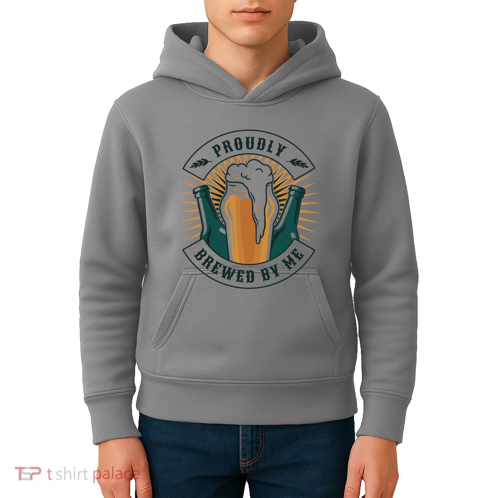 Proudly Brewed By Me Beer Kids Hoodie