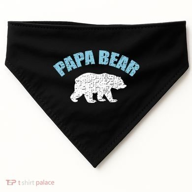 Papa Bear Bear Papa Tee USA-Made Doggie Bandana