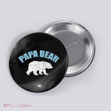 Papa Bear Bear Papa Tee Button
