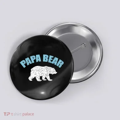 Papa Bear Bear Papa Tee Button