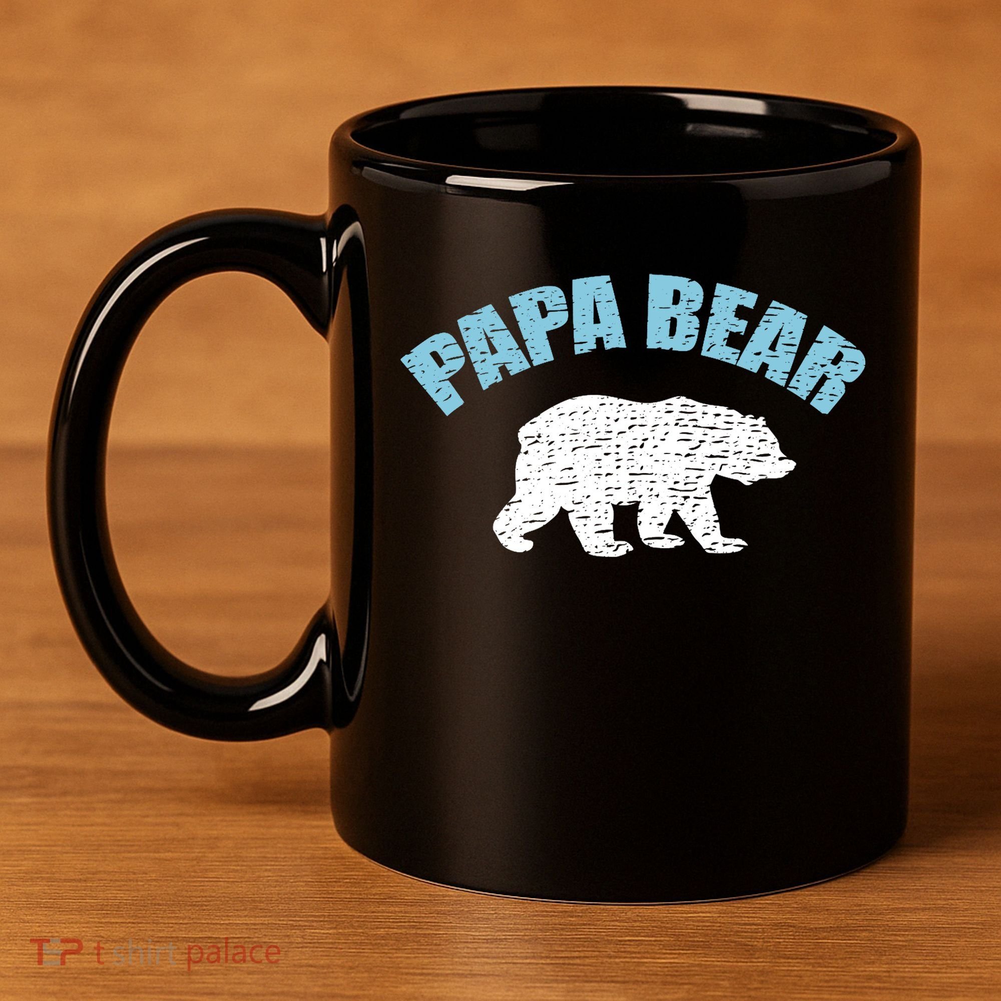 Papa Bear Bear Papa Tee 11oz C Handle Ceramic Mug