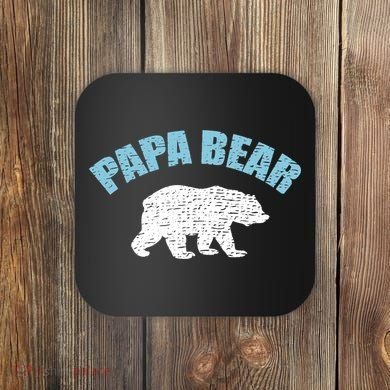 Papa Bear Bear Papa Tee Coaster