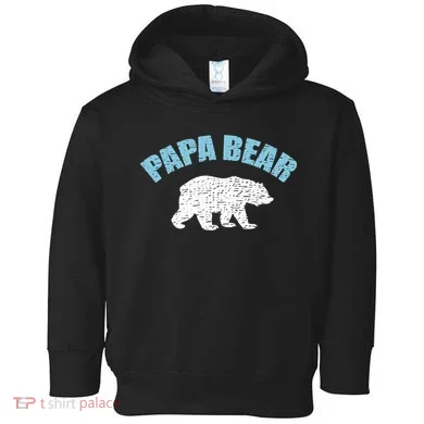 Papa Bear Bear Papa Tee Toddler Hoodie