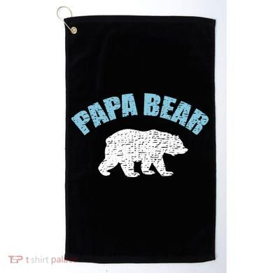 Papa Bear Bear Papa Tee Golf Towel