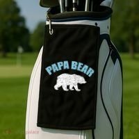 Papa Bear Bear Papa Tee Golf Towel thumb 2
