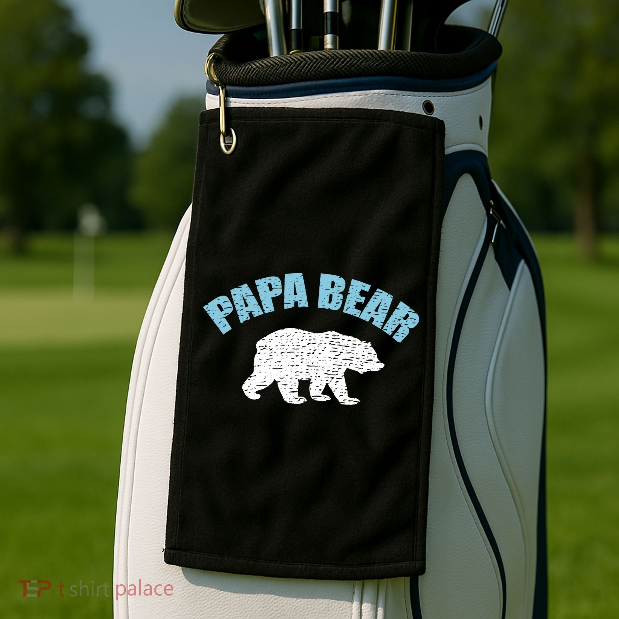 Papa Bear Bear Papa Tee Golf Towel