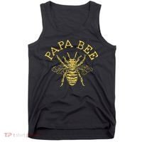 Papa Bee Beekeeper Funny Fathers Day Bee Lover Gift Tank Top thumb 0