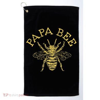 Papa Bee Beekeeper Funny Fathers Day Bee Lover Gift Golf Towel