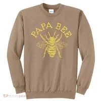 Papa Bee Beekeeper Funny Fathers Day Bee Lover Gift Sweatshirt thumb 0