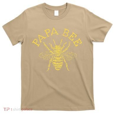 Papa Bee Beekeeper Funny Fathers Day Bee Lover Gift T-Shirt