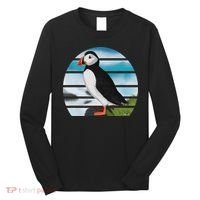 Puffin Bird Birder Ornithologist Biologist Birdwatcher Long Sleeve Shirt thumb 0