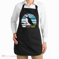 Puffin Bird Birder Ornithologist Biologist Birdwatcher Apron thumb 2