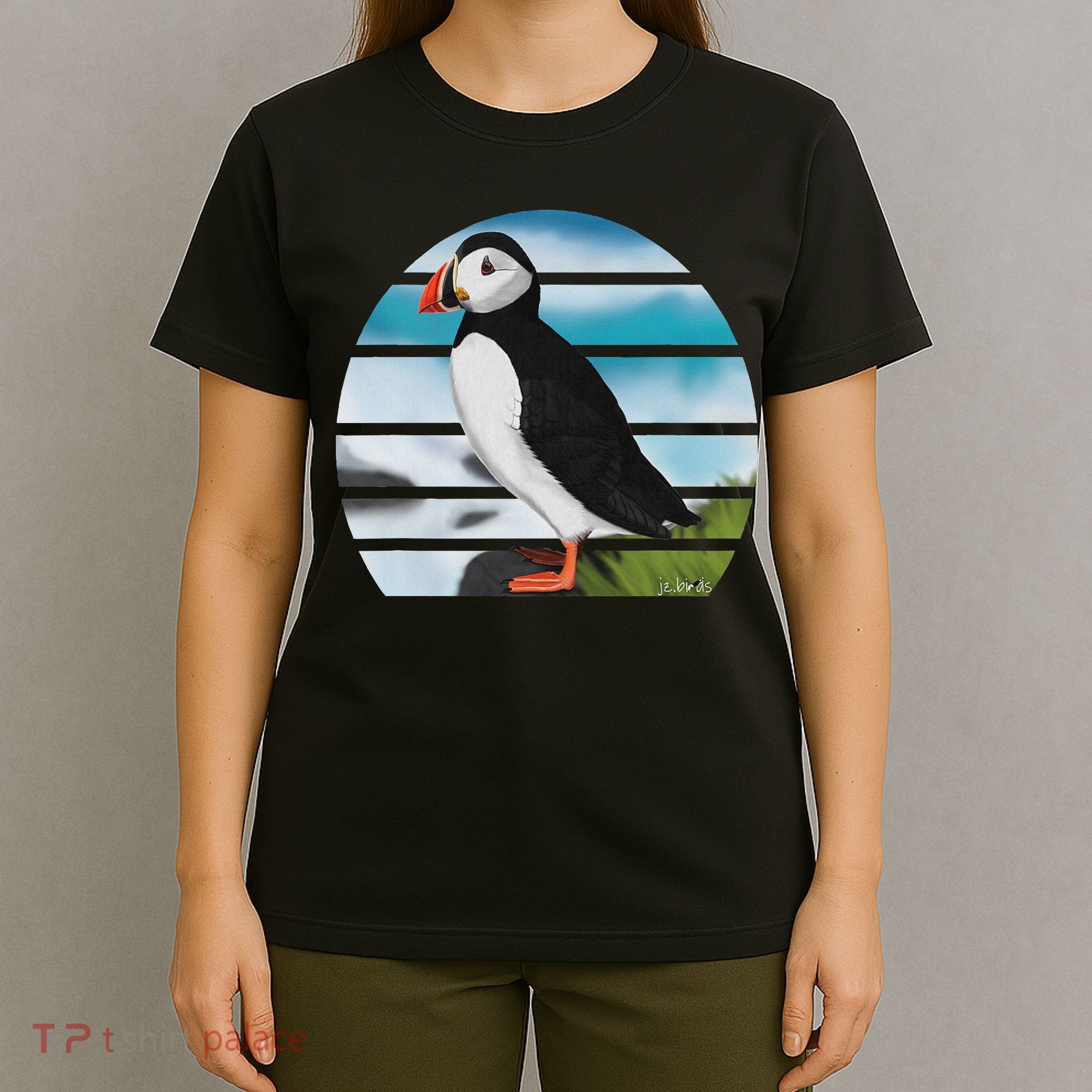 Puffin Bird Birder Ornithologist Biologist Birdwatcher T-Shirt