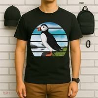 Puffin Bird Birder Ornithologist Biologist Birdwatcher T-Shirt thumb 6