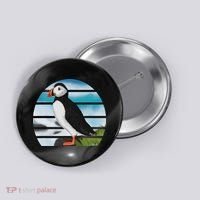 Puffin Bird Birder Ornithologist Biologist Birdwatcher Button thumb 0
