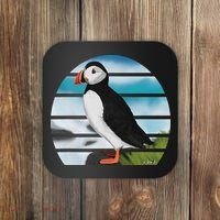 Puffin Bird Birder Ornithologist Biologist Birdwatcher Coaster thumb 0