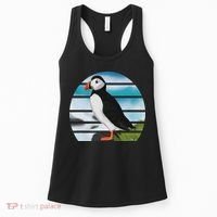 Puffin Bird Birder Ornithologist Biologist Birdwatcher Women's Tank Top thumb 0