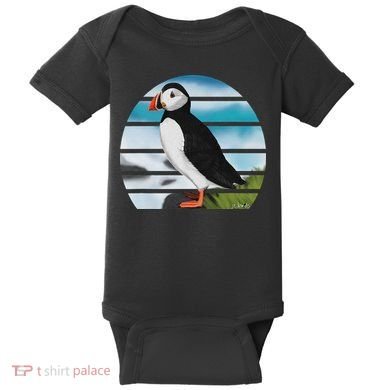 Puffin Bird Birder Ornithologist Biologist Birdwatcher Baby Bodysuit
