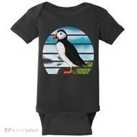 Puffin Bird Birder Ornithologist Biologist Birdwatcher Baby Bodysuit thumb 0