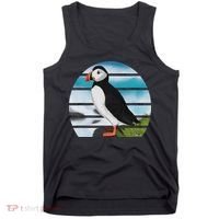 Puffin Bird Birder Ornithologist Biologist Birdwatcher Tank Top thumb 0