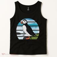 Puffin Bird Birder Ornithologist Biologist Birdwatcher Tank Top thumb 2