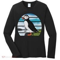 Puffin Bird Birder Ornithologist Biologist Birdwatcher Women's Long Sleeve Shirt thumb 0