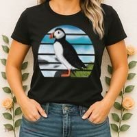 Puffin Bird Birder Ornithologist Biologist Birdwatcher Women's T-Shirt thumb 2