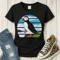 Puffin Bird Birder Ornithologist Biologist Birdwatcher Women's T-Shirt thumb 3