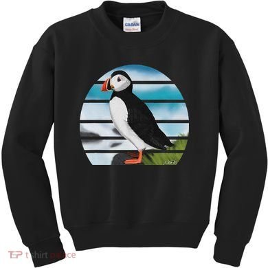 Puffin Bird Birder Ornithologist Biologist Birdwatcher Kids Sweatshirt